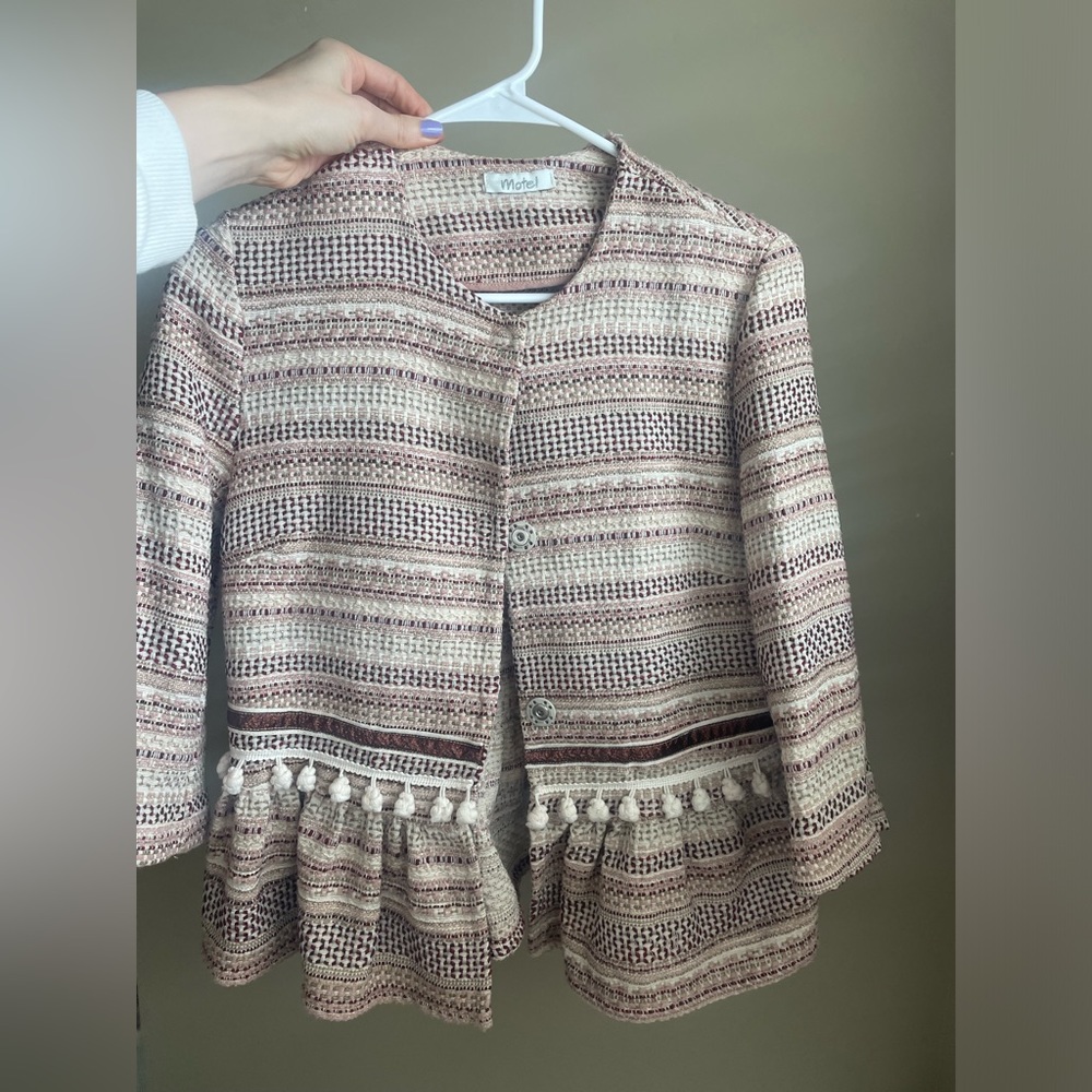 Tweed, cotton blazer